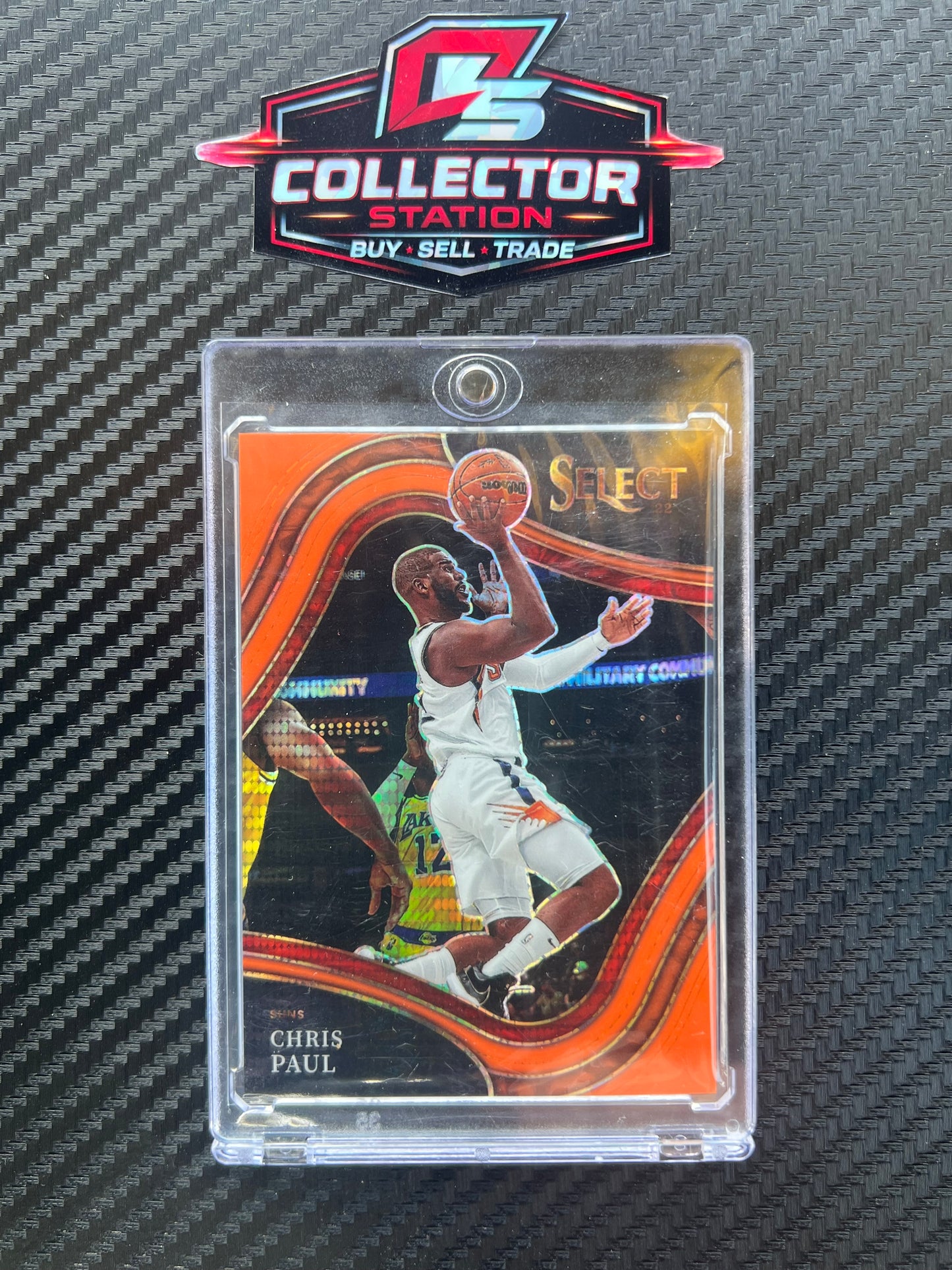 Chris Paul 2021-22 Panini Select #230 Courtside FOTL Orange Pulsar /15