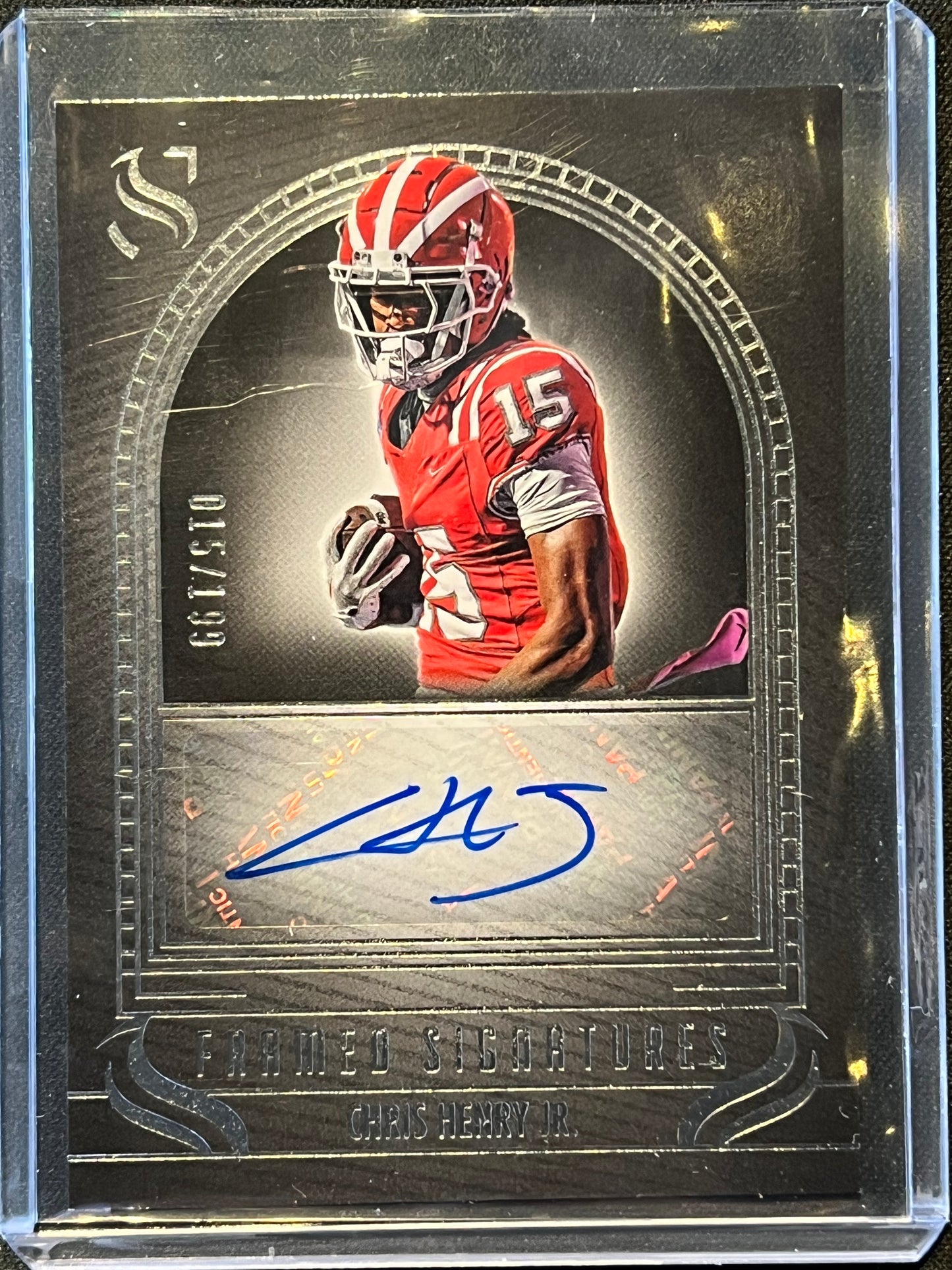 2025 Panini Silhouette - Chris Henry Jr. Framed Signatures Auto 15/199 #FS-DDR