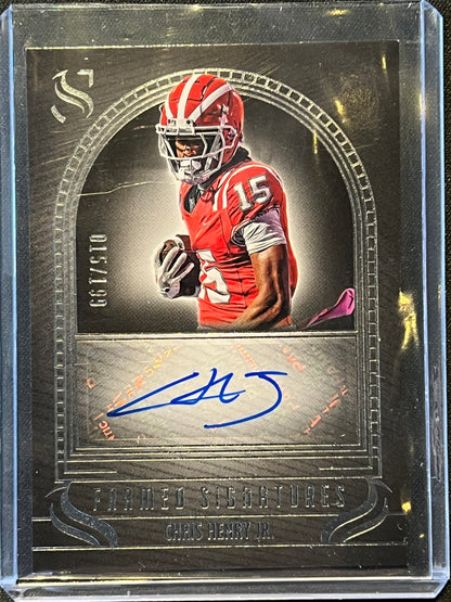 2025 Panini Silhouette - Chris Henry Jr. Framed Signatures Auto 15/199 #FS-DDR
