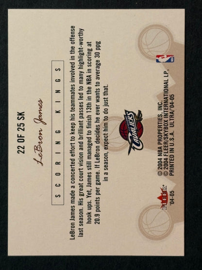 2004-05 Fleer Ultra LeBron James Scoring Kings #22 SK Cavaliers