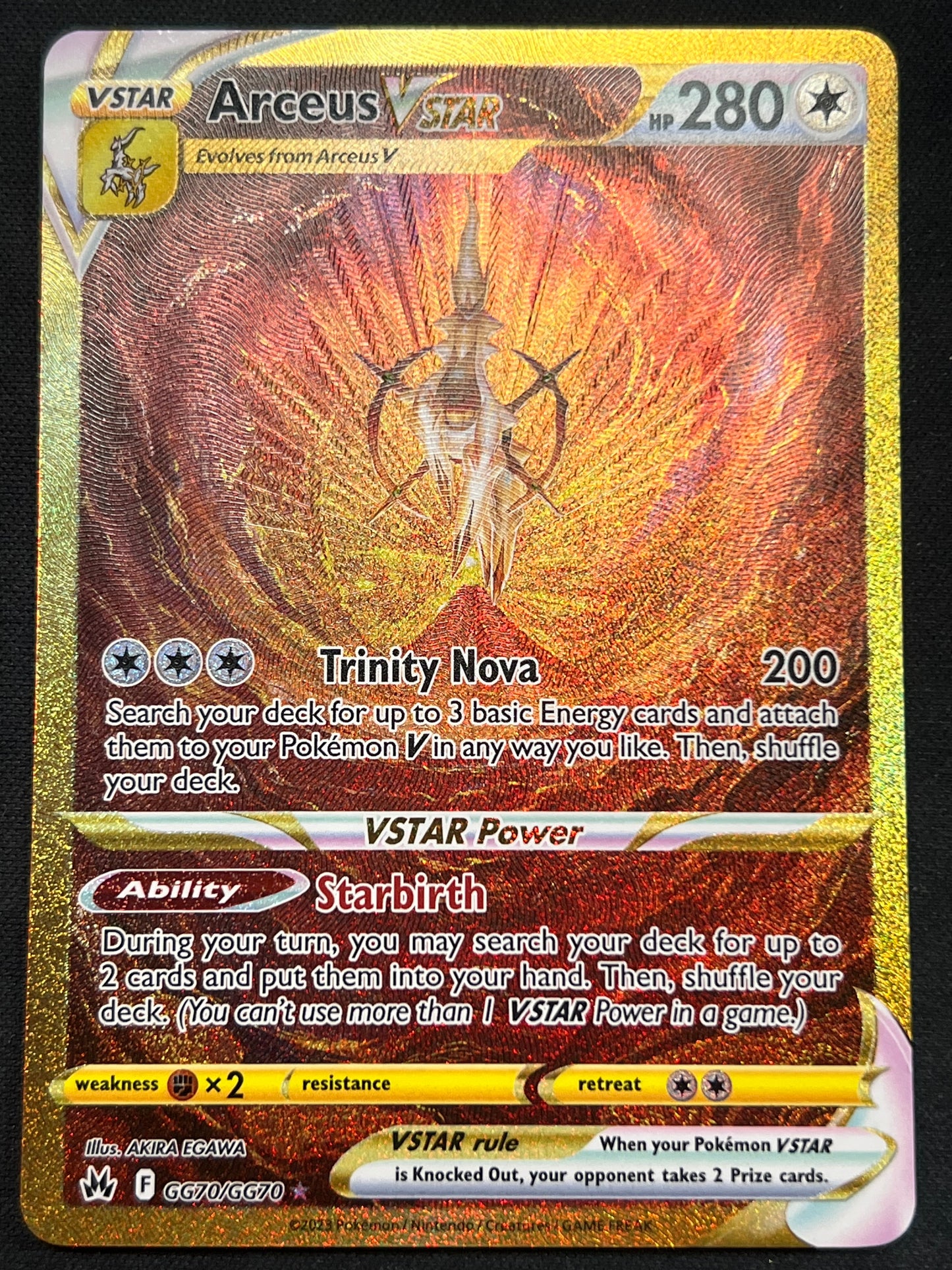 Arceus VSTAR (Secret) - SWSH: Crown Zenith: Galarian Gallery (CRZ:GG) Pokemon