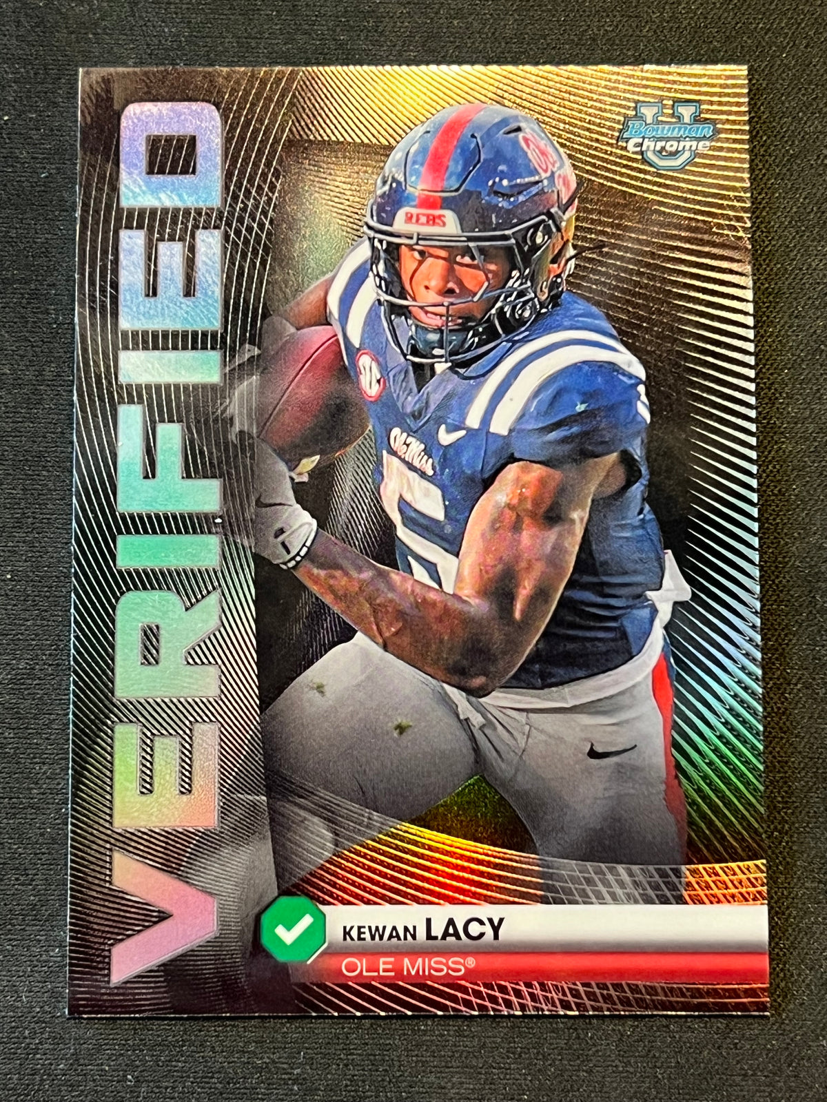 2026 Bowman Chrome U Kewan Lacy Verified Refractor #BV-12