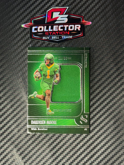 2025 Panini Silhouette Dakorien Moore Patch /99 WR SS-DKM