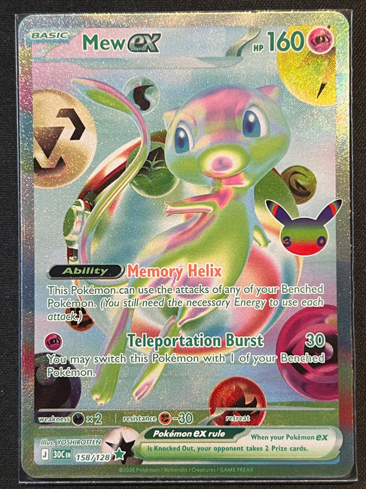 Mew ex - 158/128 - ME: 30th Celebration (30C) NM Pokemon