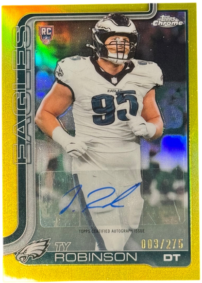 2025 Topps Chrome Gold Ty Robinson Rookie Autograph /50 #RRA-TYR
