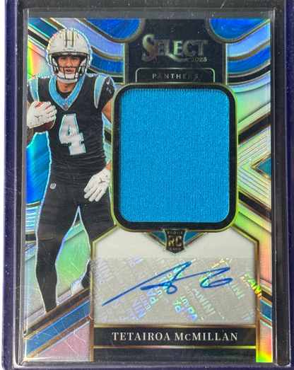 2025 Panini Select Jumbo RPA  Tetairoa McMillan /249 #JRS-TMN (RC)