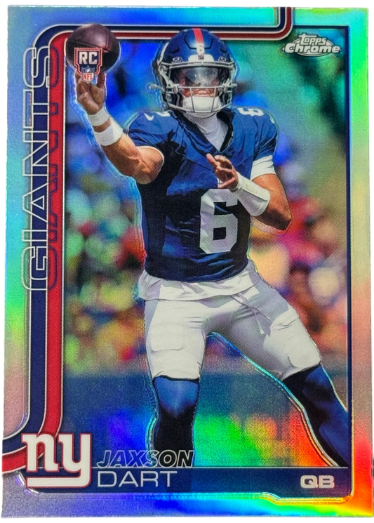 2025 Topps Chrome Football Jaxson Dart Refractor #306 (RC)