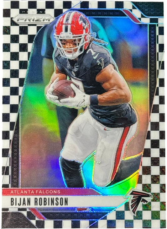2024 Panini Prizm Bijan Robinson Black & White Checker Prizm #11