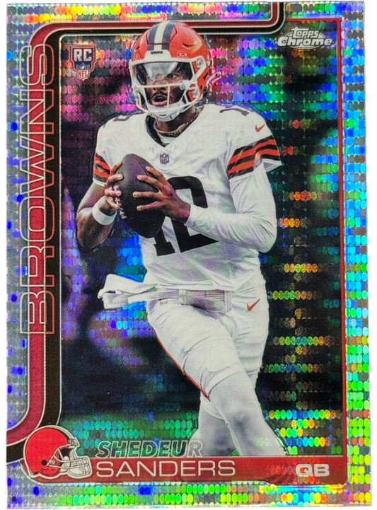 2025 Topps Chrome Shedeur Sanders Pulsar Refractor #315 RC
