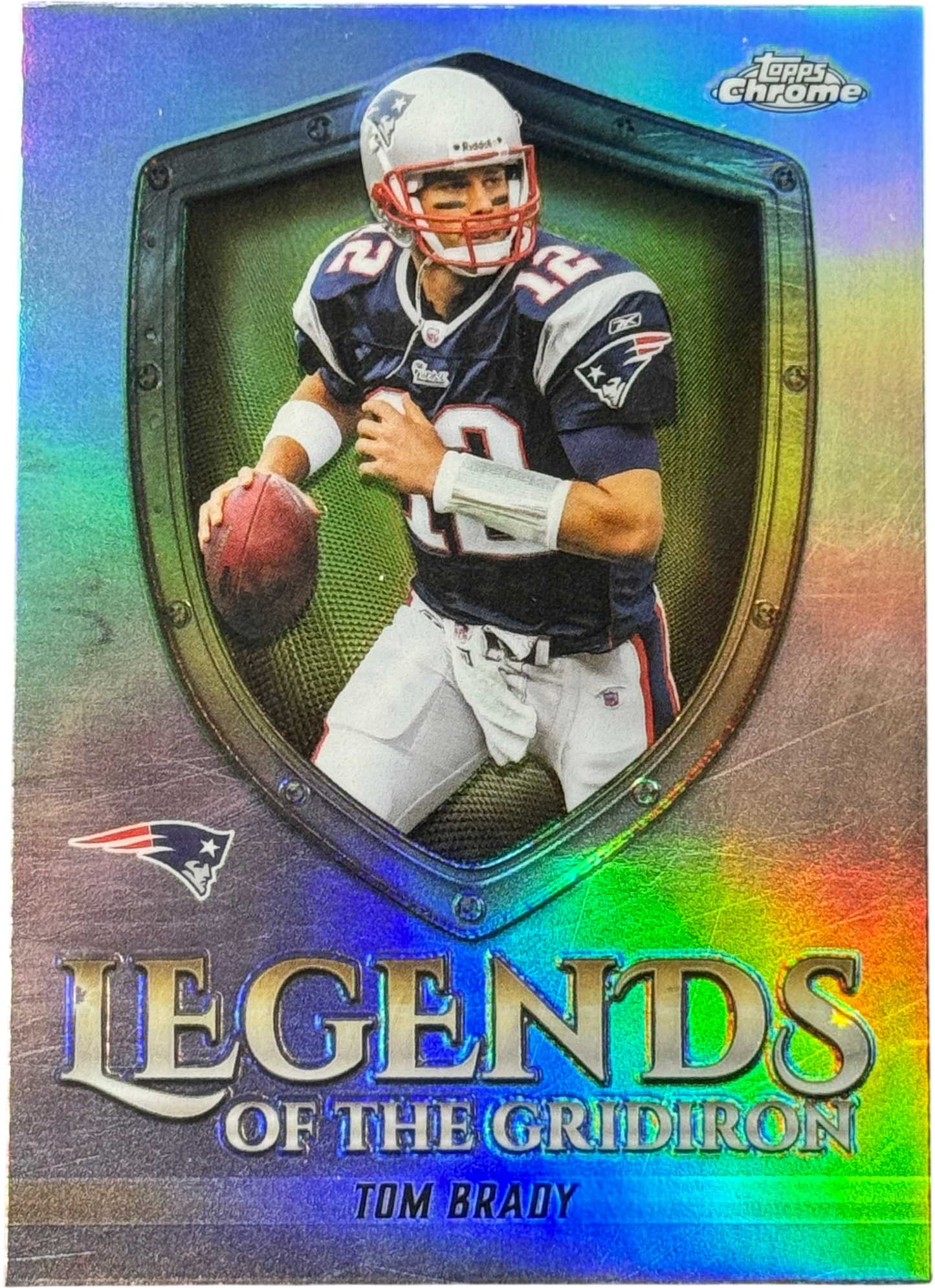 2025 Topps Chrome Legends of the Gridiron Tom Brady Refractor #LOG-9