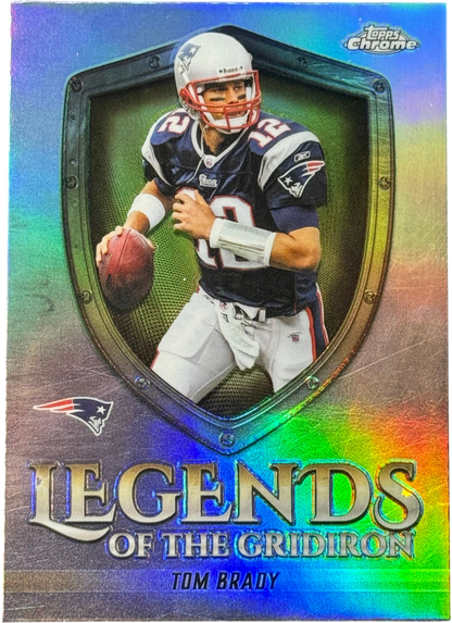 2025 Topps Chrome Legends of the Gridiron Tom Brady Refractor #LOG-9