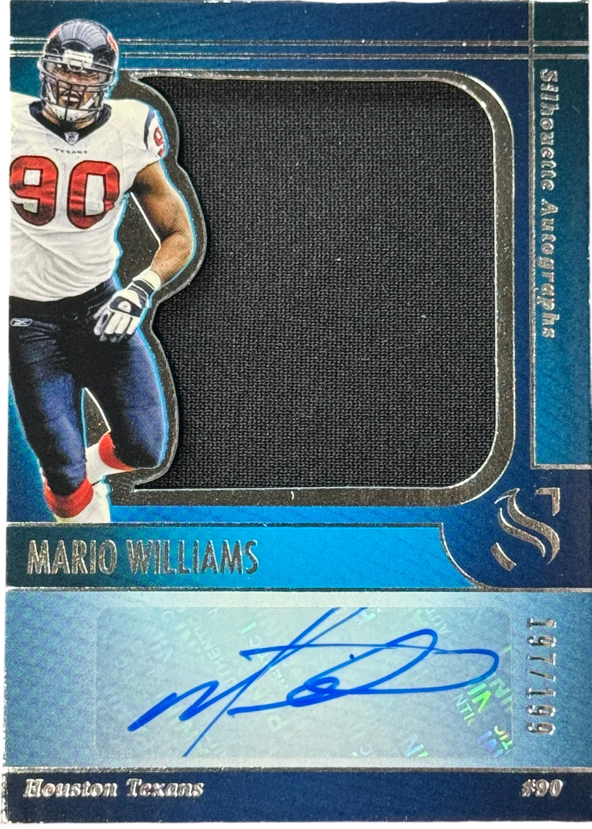 2025 Panini Silhouette Mario Williams Patch Auto /199 #SA-MWS