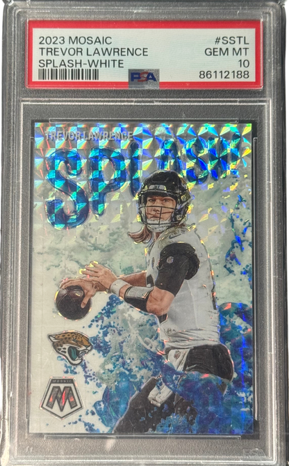 2023 Panini Mosaic Trevor Lawrence Splash White Mosaic Prizm #SS-TL