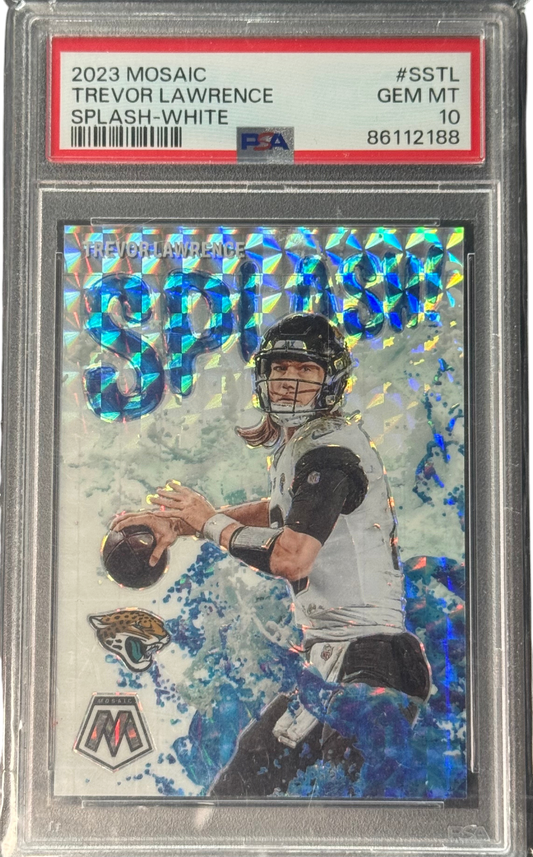 2023 Panini Mosaic Trevor Lawrence Splash White Mosaic Prizm #SS-TL
