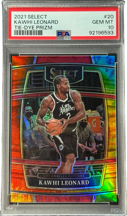 2021 Select Kawhi Leonard Tie-Dye Prizm /25