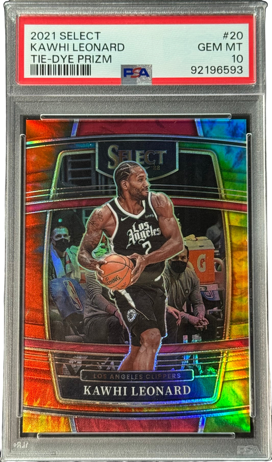 2021 Select Kawhi Leonard Tie-Dye Prizm /25