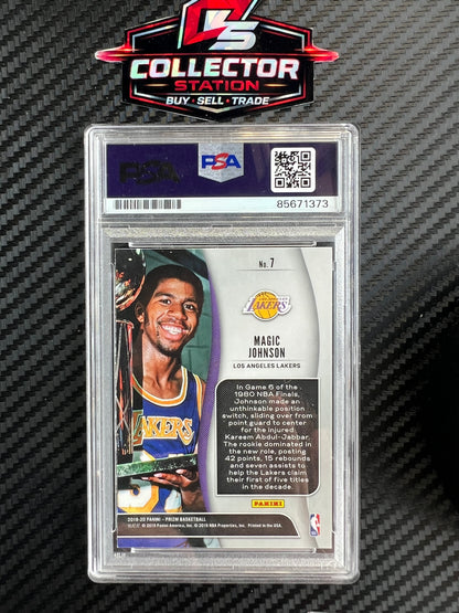 2019-20 Panini Prizm MAGIC JOHNSON Lakers NBA Finalists PSA|DNA Authentic Auto