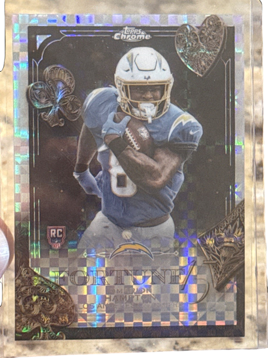 2025 Topps Chrome Fortune 15 Malik Nabers [X-Fractor] #F15-15