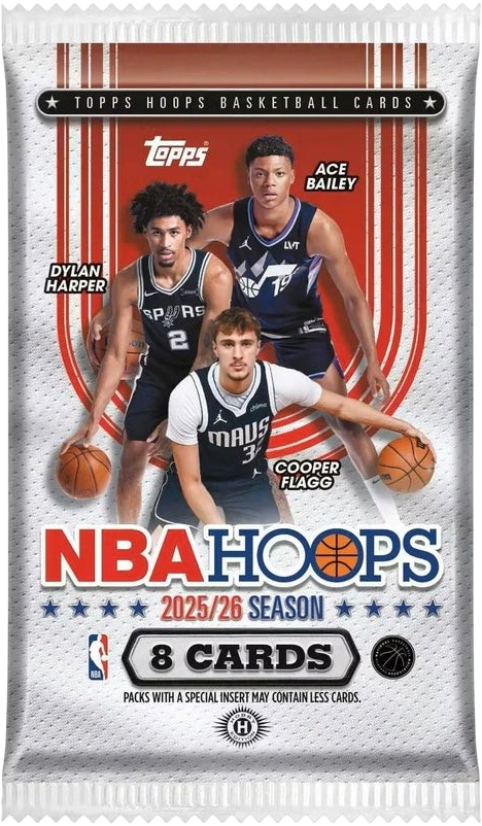 2025/26 Topps NBA Hoops Basketball Hobby Pack
