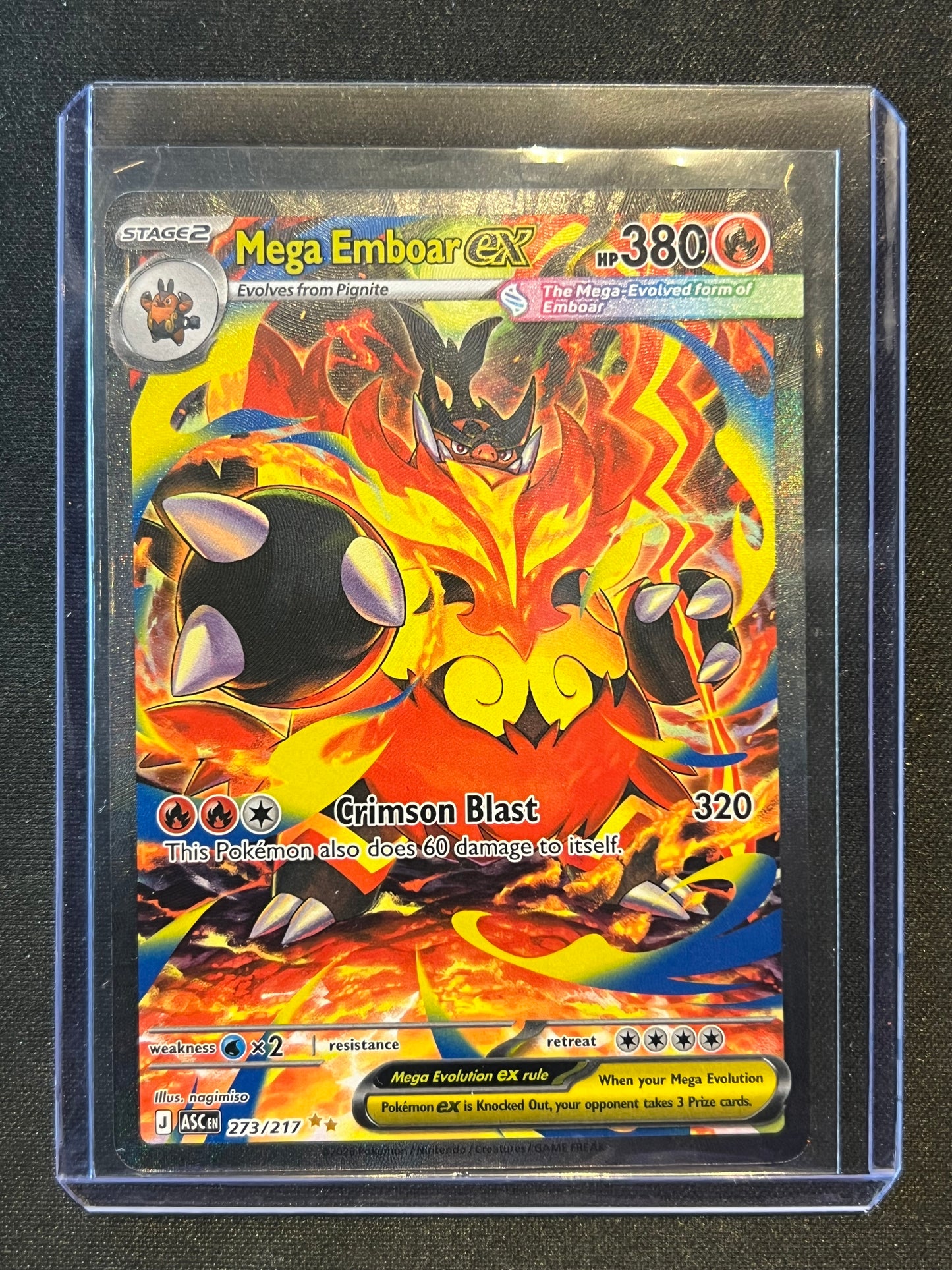 Mega Emboar ex - 273/217 - ME: Ascended Heroes (ASC)
