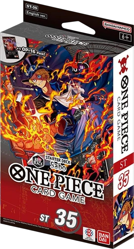 One Piece Starter Deck 35: RED/BLACK Sabo - Starter Deck 35: RED/BLACK Sabo (ST-35)