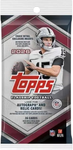 2026 Topps Flagship NFL Trading Card Fat Pack
