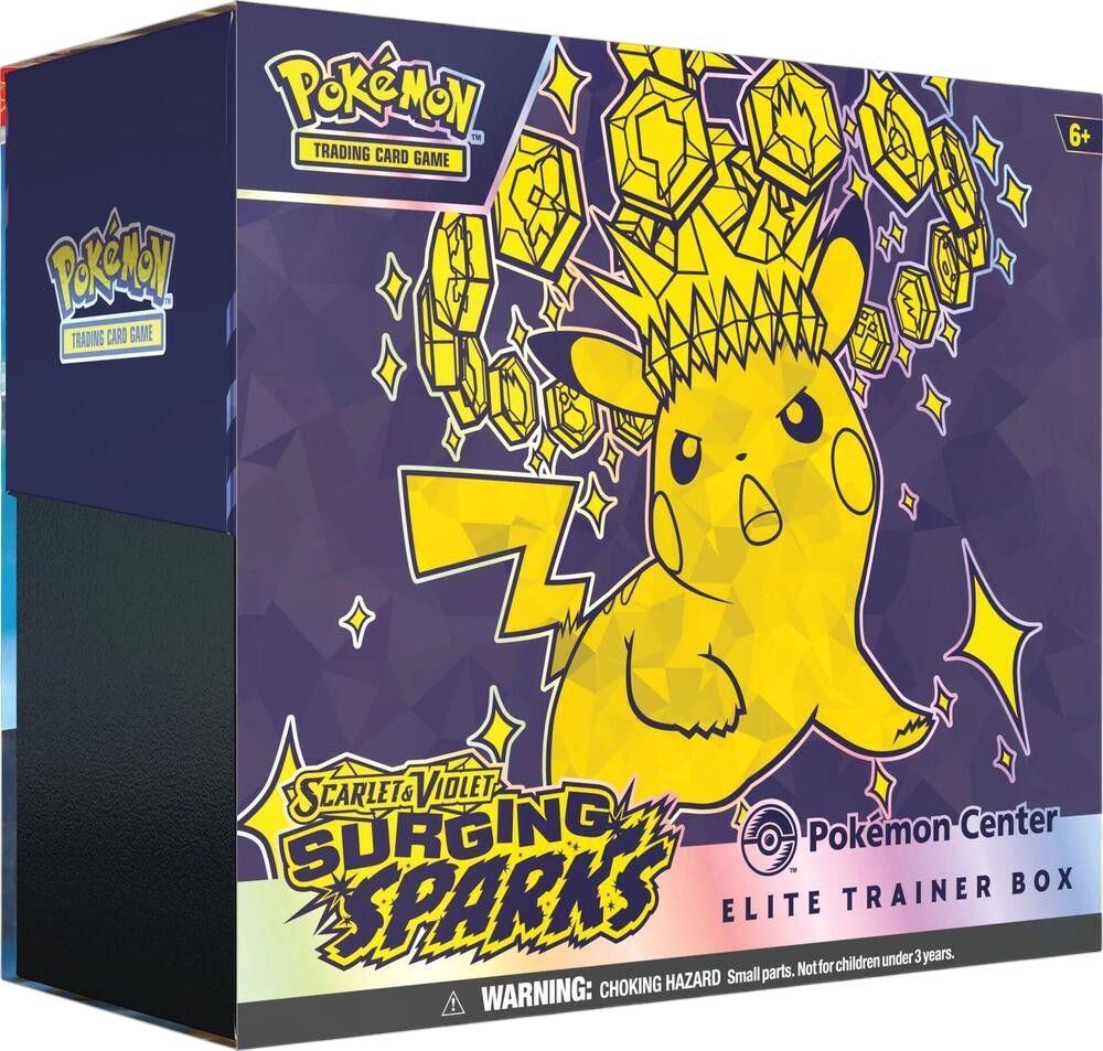Surging Sparks Pokemon Center Elite Trainer Box (Exclusive) - SV08: Surging Sparks (SSP)