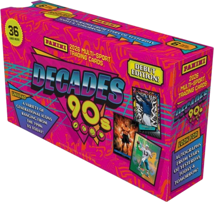 2026 Panini Decades Multi-Sport 90’s Mega Box