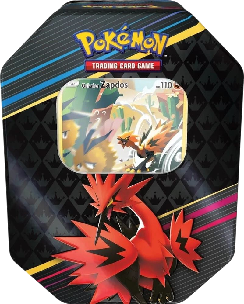 Crown Zenith Tin [Galarian Zapdos] (International Version) - SWSH: Crown Zenith (CRZ) Pokemon