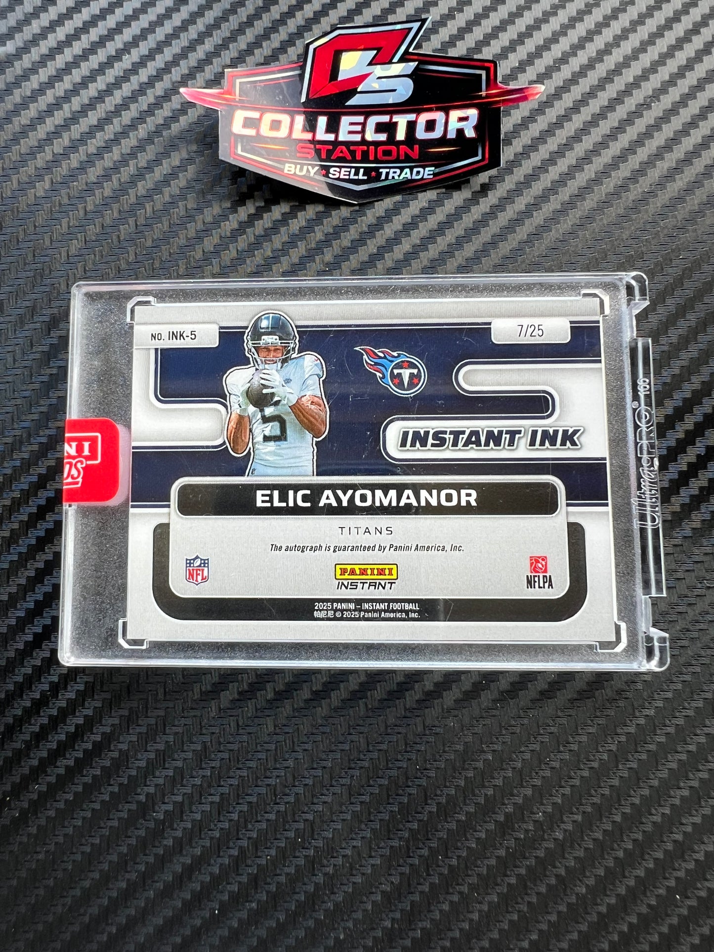 Panini 2025 Instant Ink Elic Ayomanor Auto /25 #INK-5