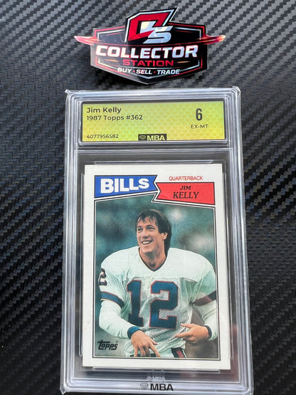 Topps 1987 Jim Kelly #362 MBA 6