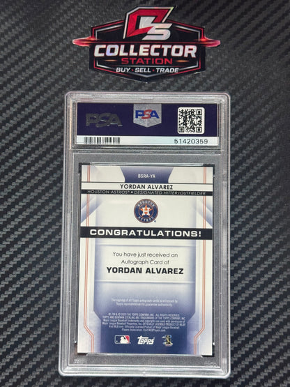 2020 Bowman Sterling Yordan Alvarez Rookie Autographs #BSRA-YA RC
