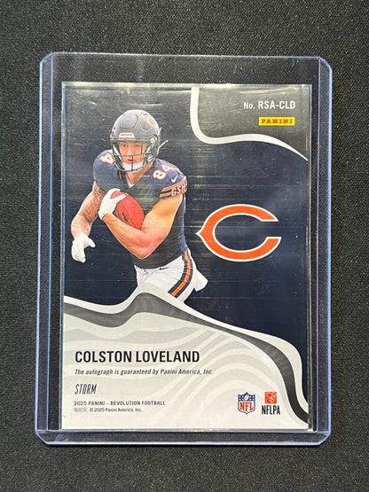 2025 Panini Revolution Colston Loveland Storm Auto #RSA-CLD RC