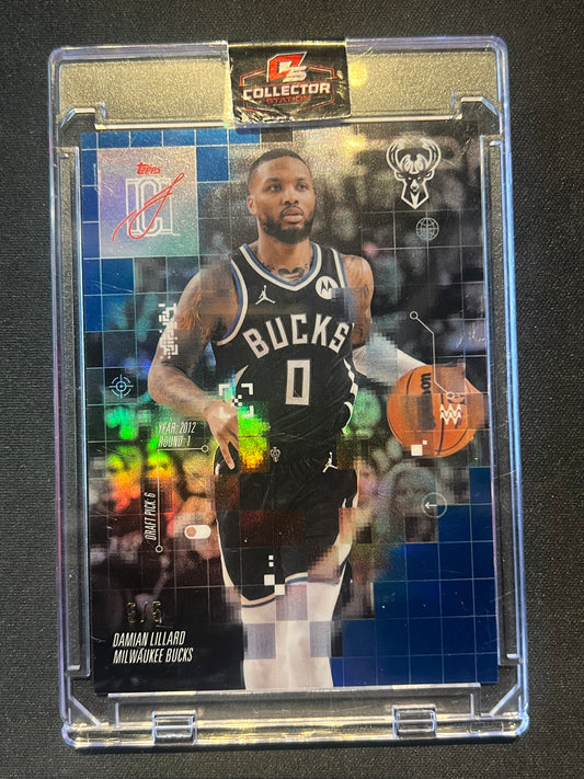 2025-26 Topps Signature Class After Image Damian Lillard Bur Refractor 5/5 Last On Print #AF-25
