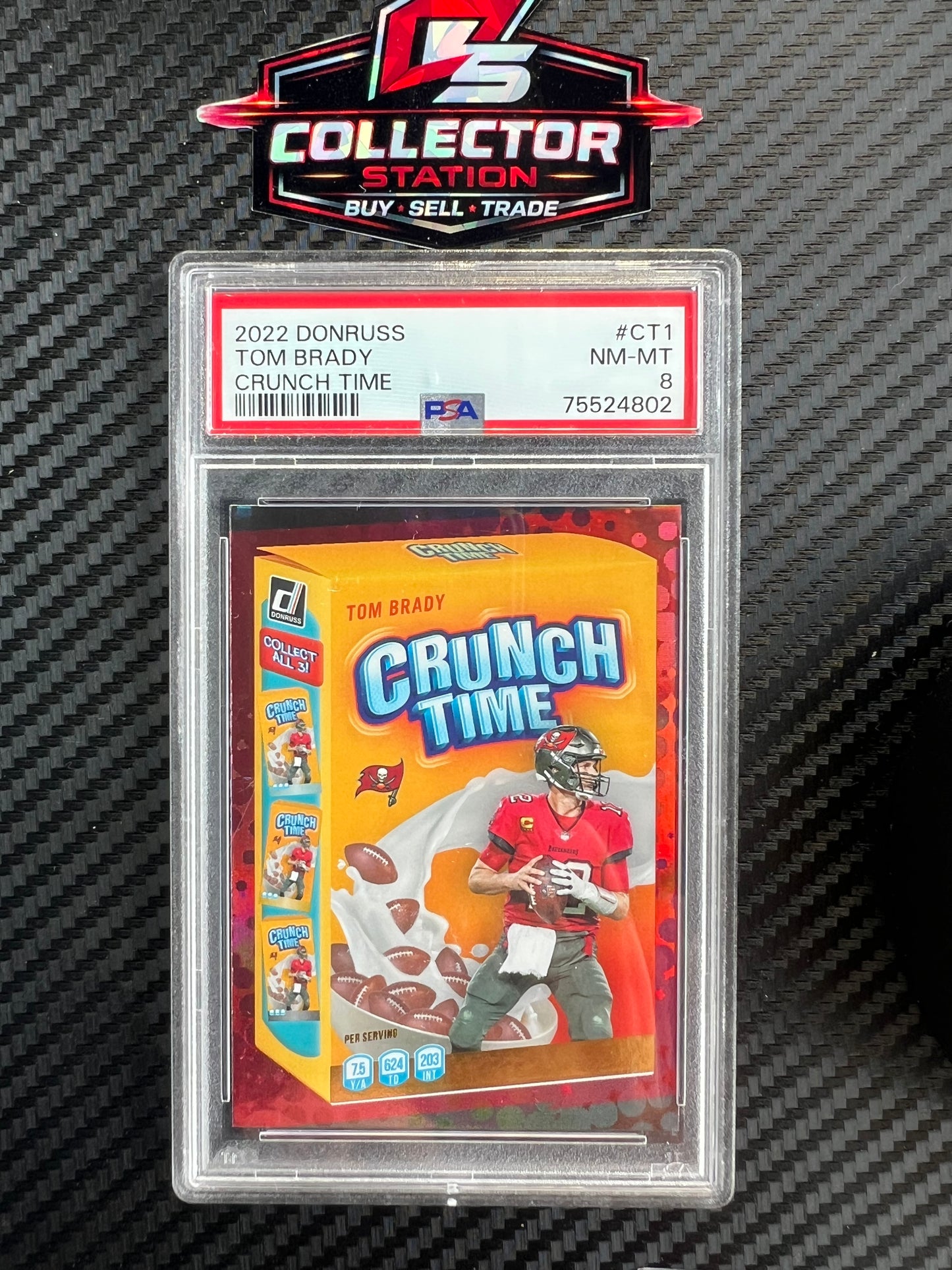 2022 DONRUSS TOM BRADY CRUNCH TIME #CT1 PSA 8