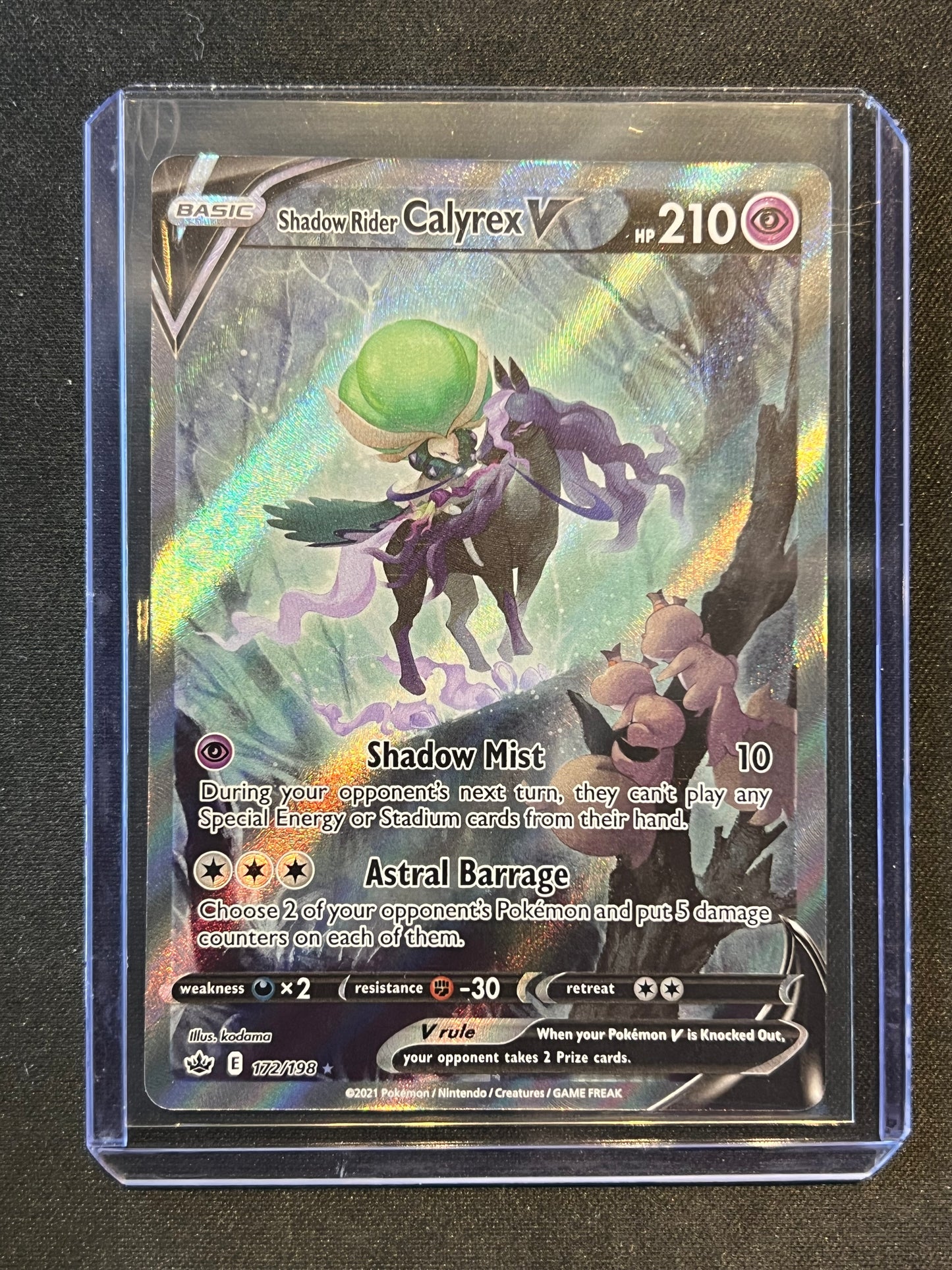 Shadow Rider Calyrex V (Alternate Full Art) - SWSH06: Chilling Reign (SWSH06) Pokemon