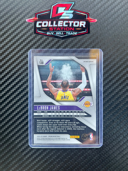 2024-25 Panini Prizm LeBron James Silver #130 Lakers