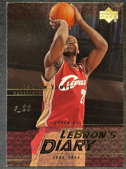 2003-04 Upper Deck - Lebron's Diary LeBron James #LJ12 (RC)