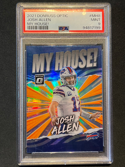 2021 Panini Donruss Optic My House! Josh Allen #MH-8 PSA 9