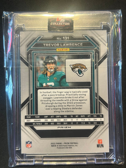 2022 Panini Prizm Red Black Checkerboard Trevor Lawrence #131