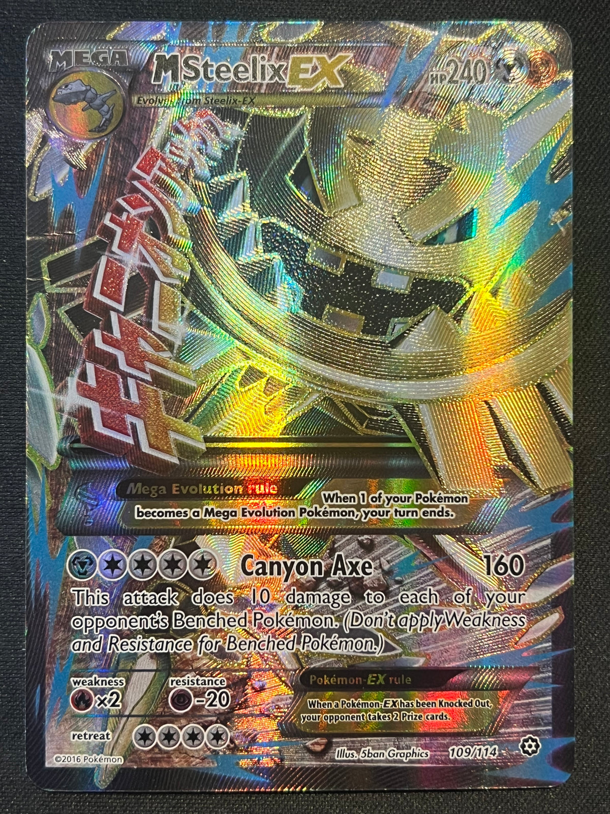 M Steelix EX (Full Art) - XY - Steam Siege (STS) LP Pokemon