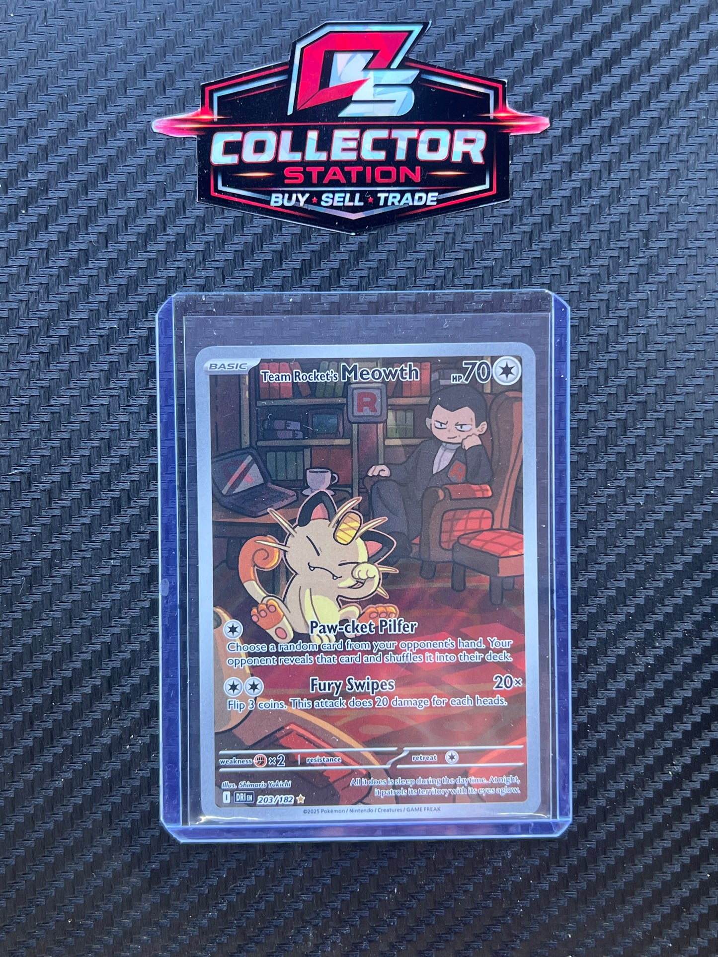 Team Rocket's Meowth - 203/182 - SV10: Destined Rivals (DRI)