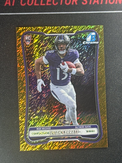 2026 Bowman Football Elijah Sarratt Gold Shimmer /50