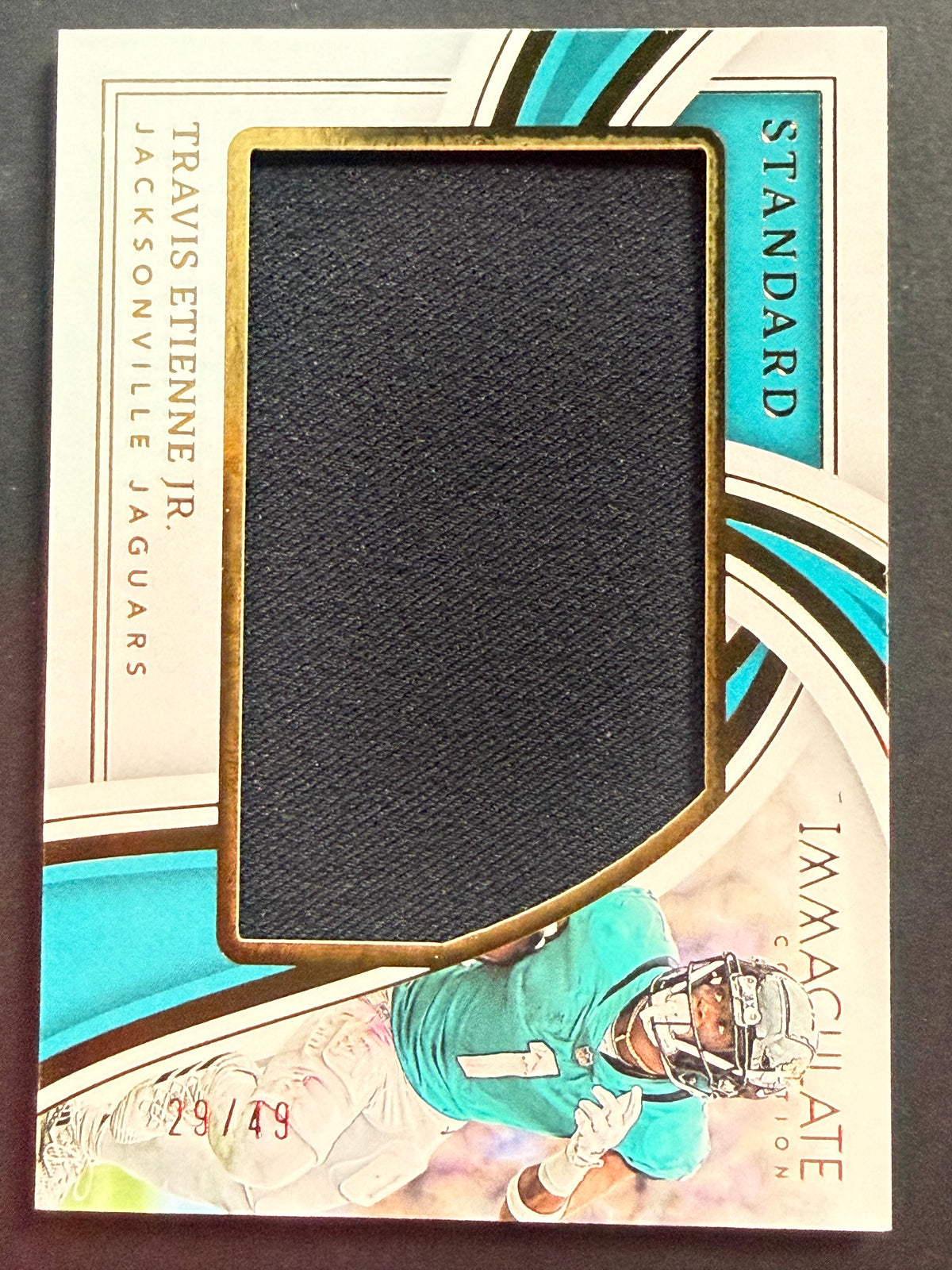 2023 Panini Immaculate Collection Travis Etienne Jr. Jaguars Patch Card #SJ-TE 29/49