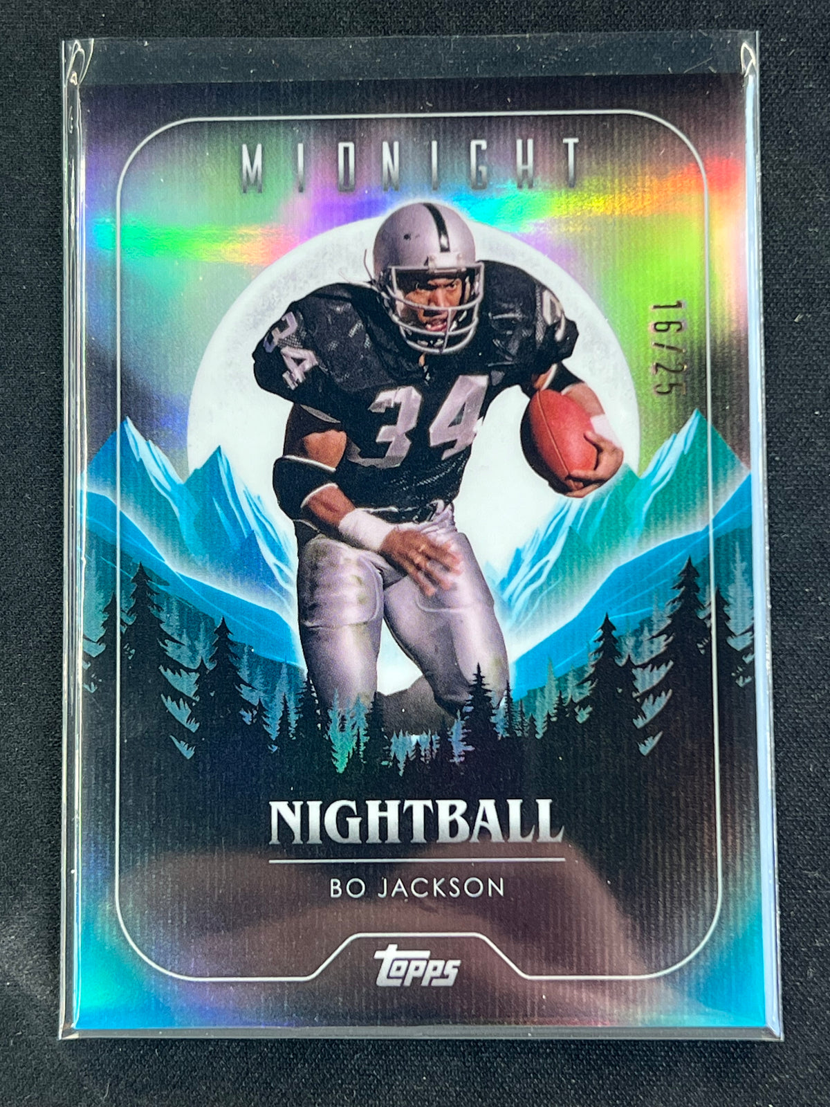 2024 Topps Midnight Nightball /25 - Bo Jackson - Raiders #NB-28