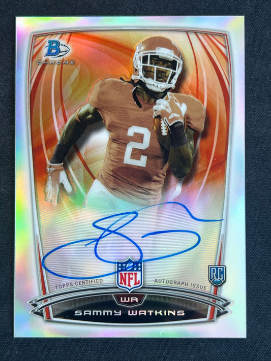 2014 Bowman - Rookie Chrome Refractor Autograph Sammy Watkins #67 (AU,RC)