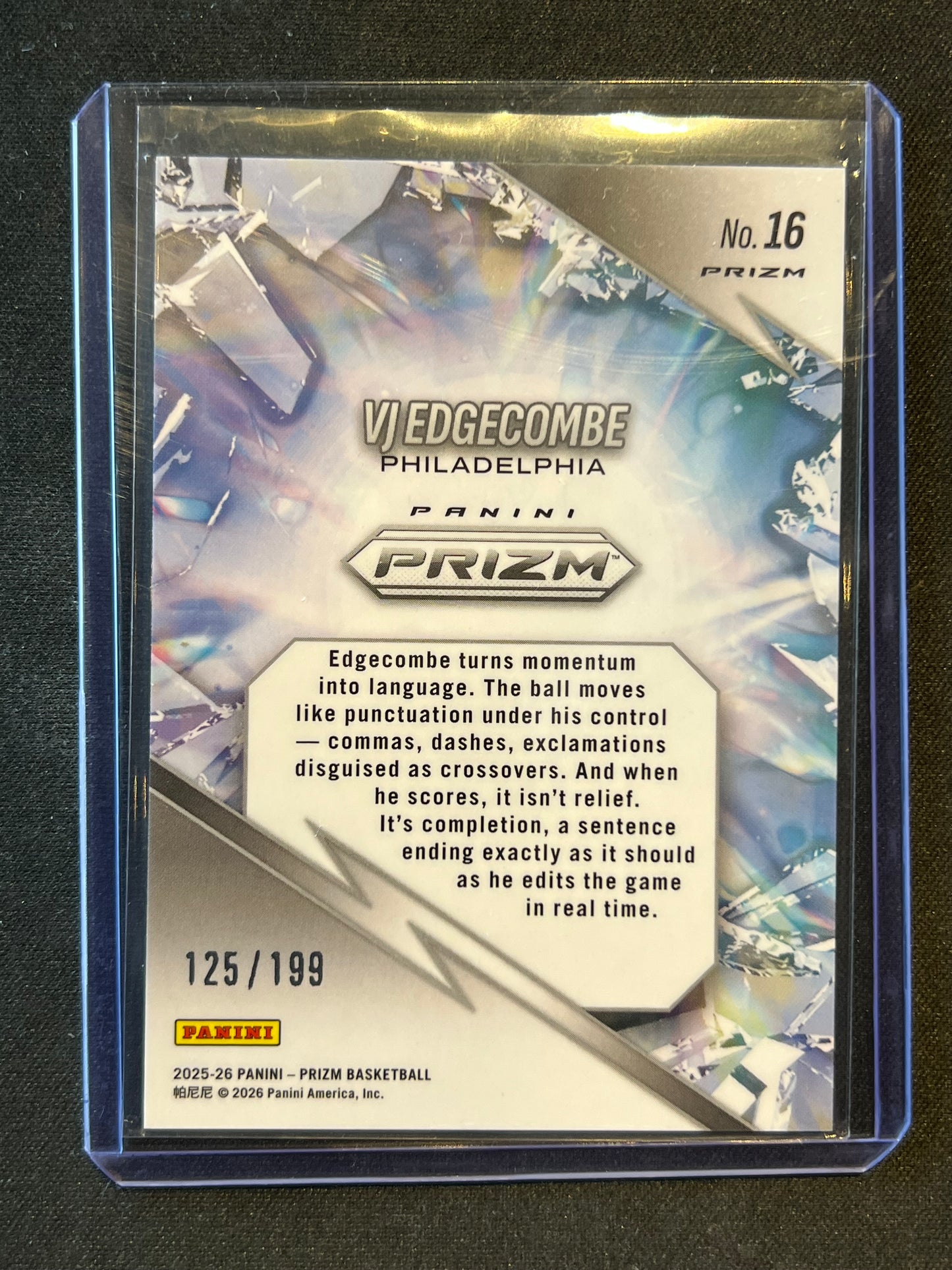 2025 Panini Silhouette Jeremiyah Love Jumbo Relic /49 #16 Rookie