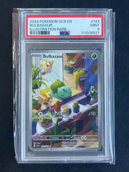Pokemon SV 151 Bulbasaur 143/165 Illustration Rare Holo PSA 9