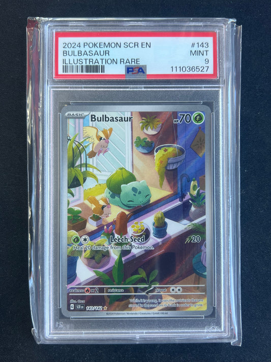 Pokemon SV 151 Bulbasaur 143/165 Illustration Rare Holo PSA 9