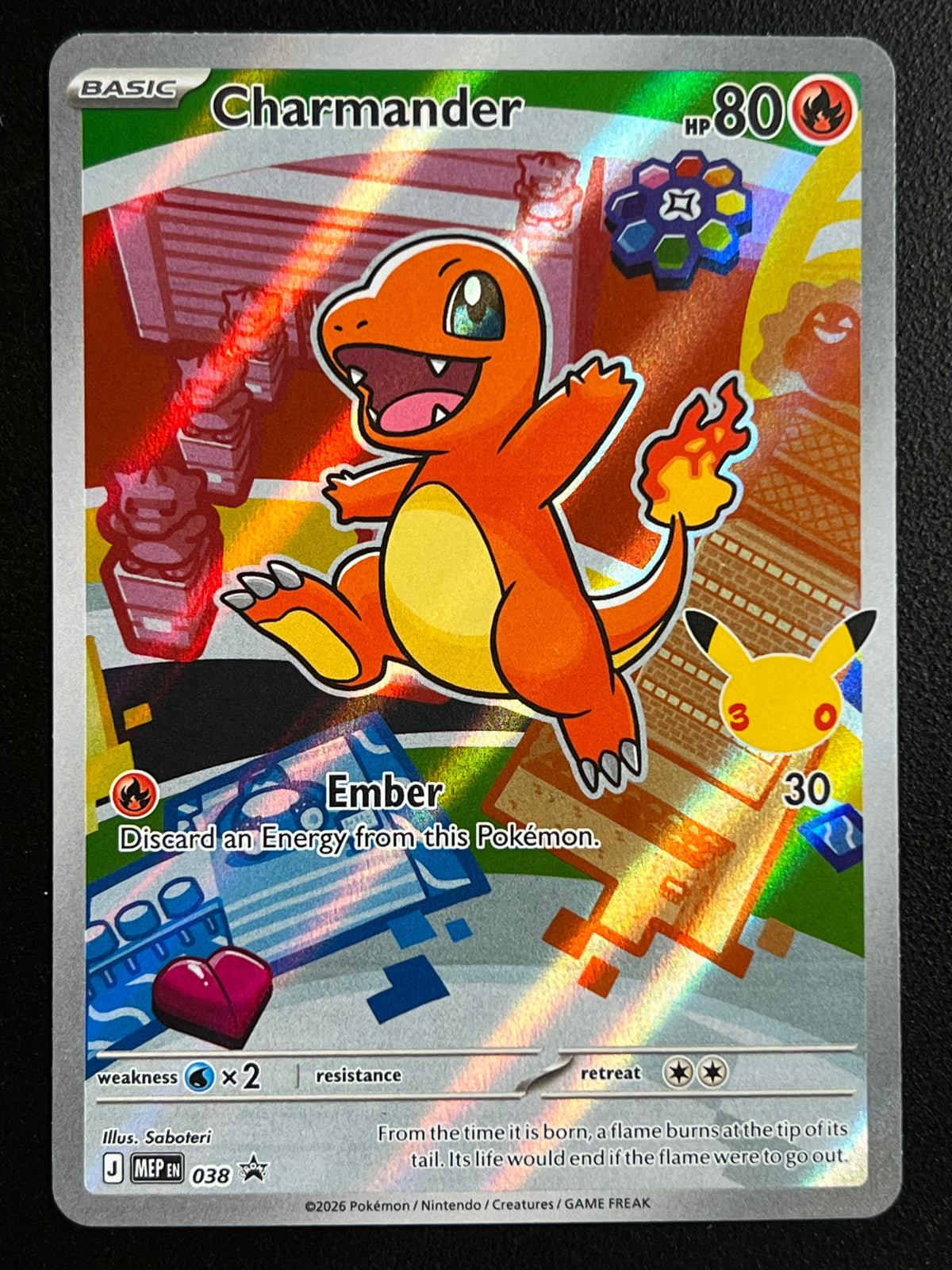 Charmander - 038 - ME: Mega Evolution Promo (MEP) NM Pokemon